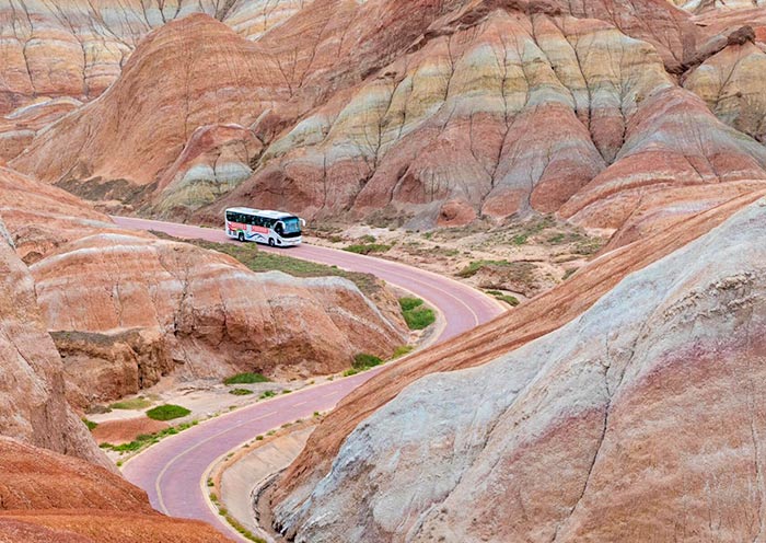 View from Yunhai Platform, Zhangye Danxia Geopark