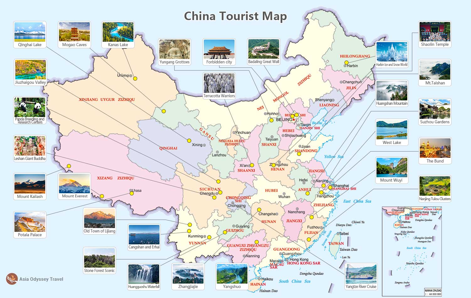 China Tourist Map