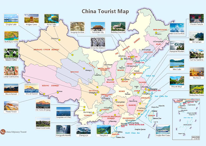 China Tourist Map