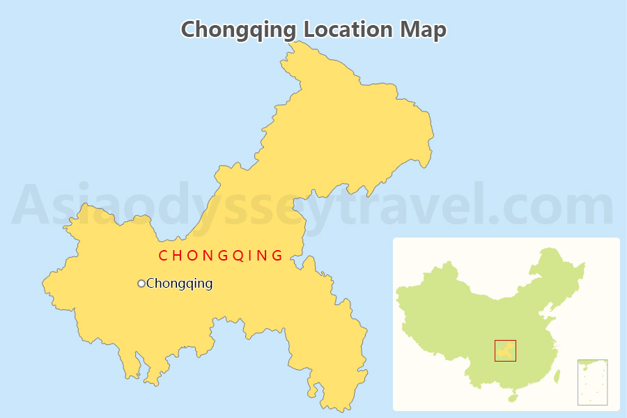 Chongqing Location Map