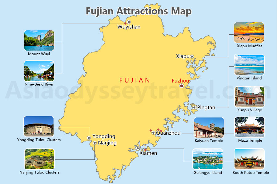 Fujian Map: Map of Fujian Province China (2025)