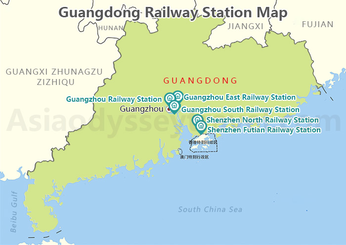 Guangdong Province Maps Tourist Map Of Guangdong China