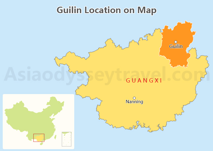 Guilin Yangshuo Map