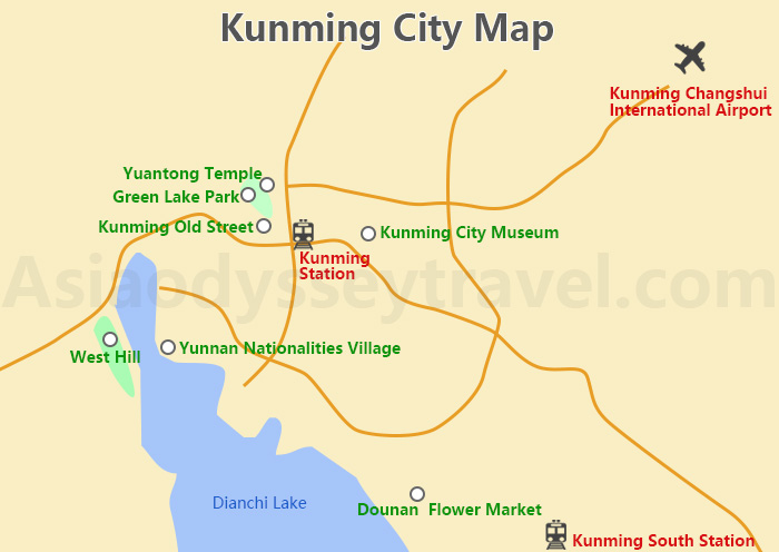 Kunming Map: Map of Kunming Yunnan China (Updated 2025)