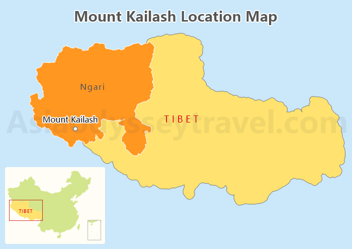 Mount Kailash Location Map