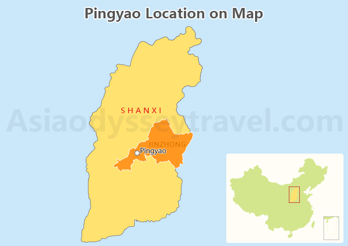 Pingyao Location Map