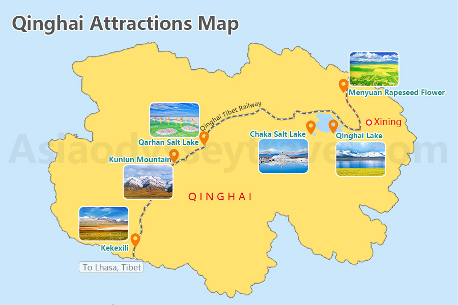 Qinghai map