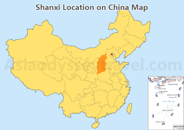 Shanxi Location Map