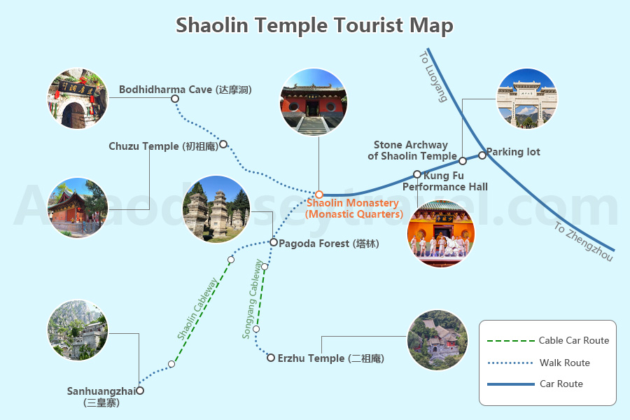 henan shaolin temple map