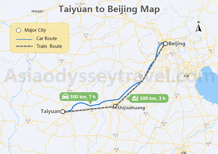 Taiyuan China Maps, Taiyuan City Map with Attractions, Airports