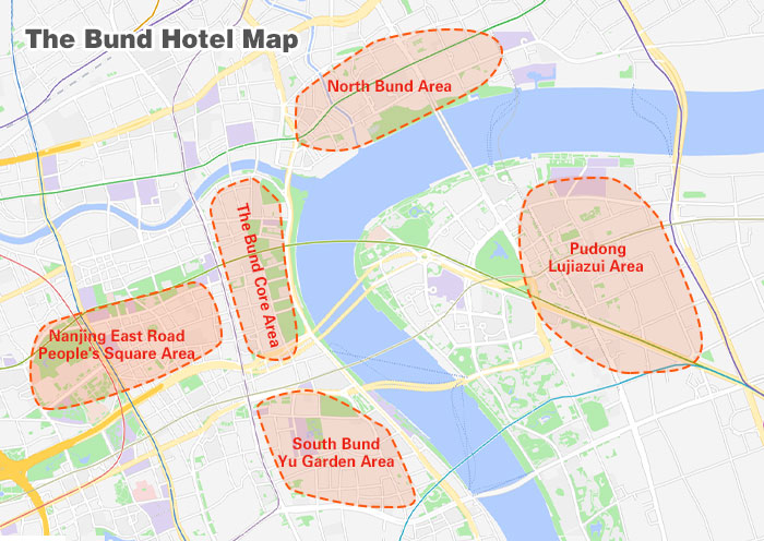 the Bund Hotel Map