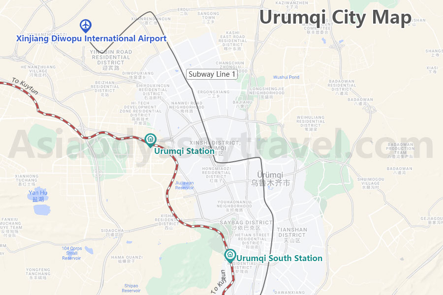 Urumqi Map | Map of Urumqi Xinjiang China (Updated 2025)