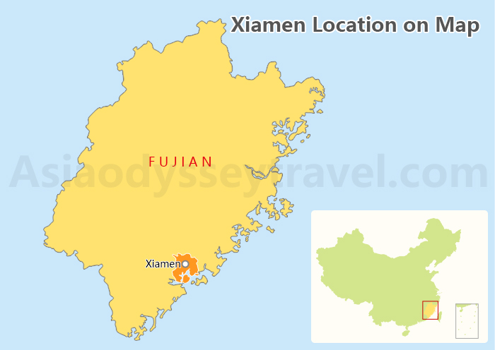 xiamen map