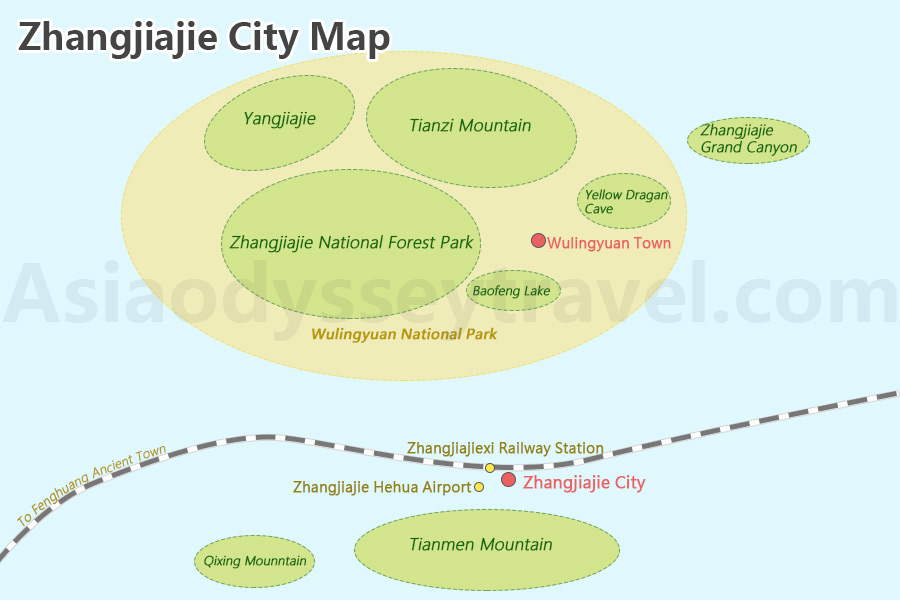 Zhangjiajie Maps: Tourist Map of Zhangjiajie (Updated 2025)