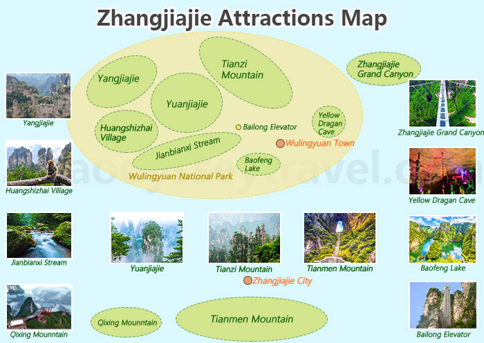 Zhangjiajie Map