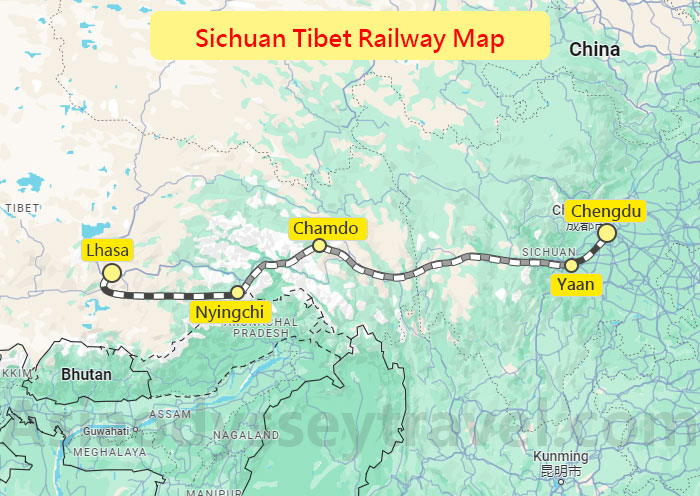 Sichuan Tibet Railway: Route, Map & Progress 2024