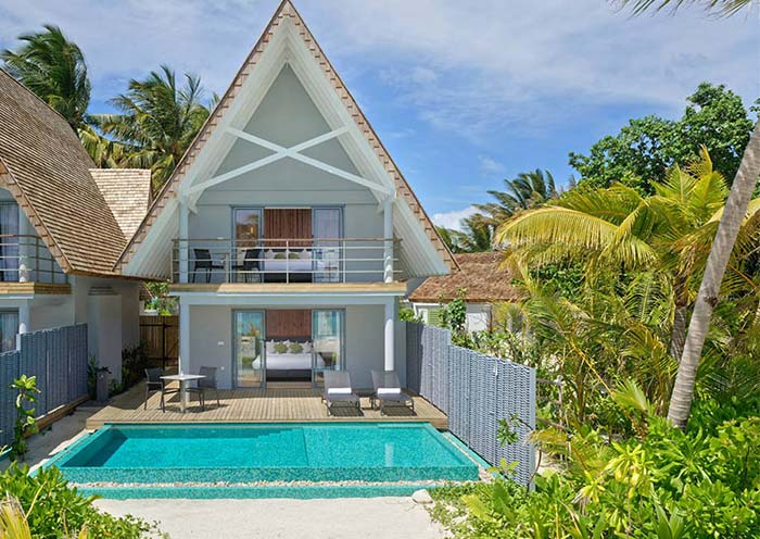 Outrigger Maldives Maafushivaru Resort Two Bedroom Beach Villa with Private Pool