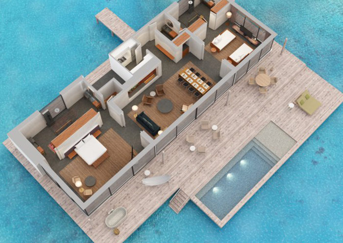 Two Bedroom Water villa with private pool