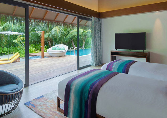 Pullman Maldives Maamutaa Resort Two Bedrooms Beach Pool Villa