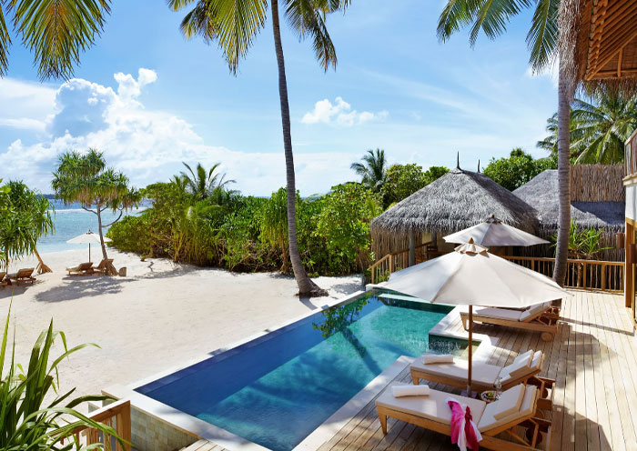 Six Senses Latitude Laamu Two-Bedroom Ocean Beach Villa with Pool