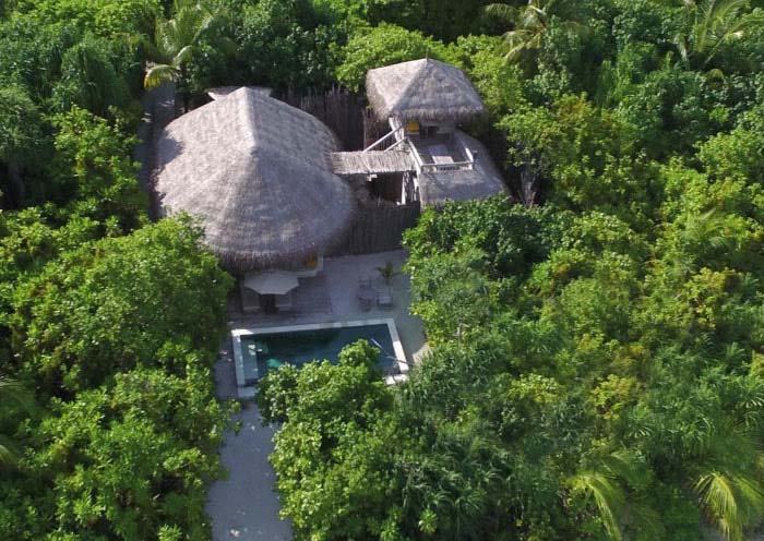 Six Senses Latitude Laamu Lagoon Beach Villa with Pool