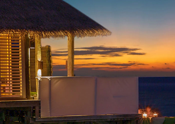 Six Senses Latitude Laamu Sunset Laamu Water Villa with Pool