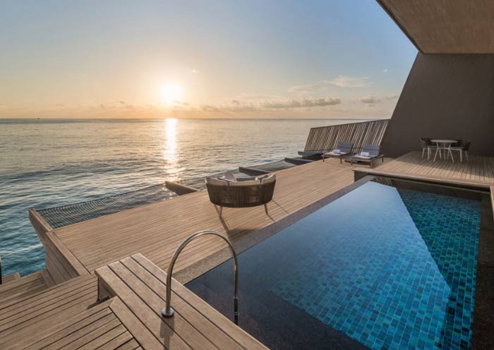 Sunset Overwater Villa with Pool
